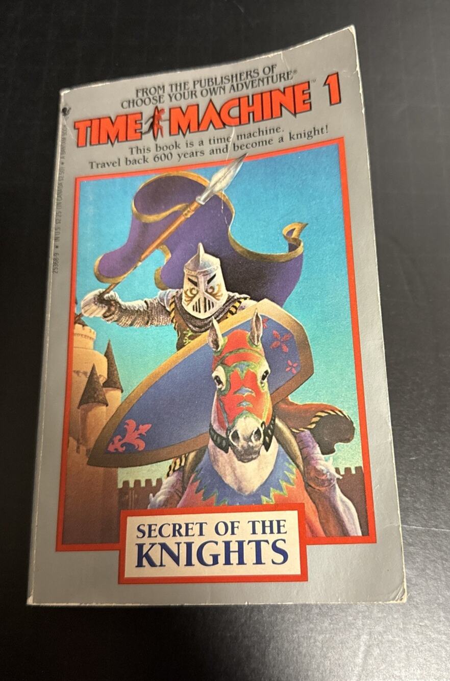 Time Machine #1 Secret of the Knights Choose Your Own Adventure CYOA 1984